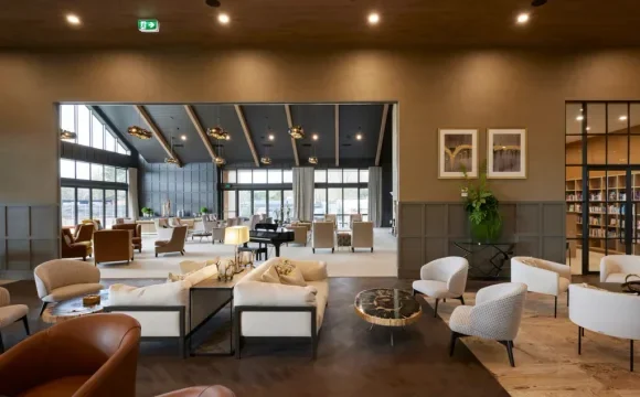 Illustrative clubhouse lounge illustration at Noble Callista Mohali