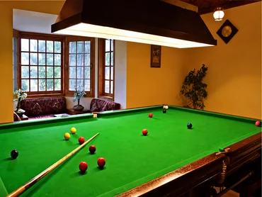 Indoor games room with a snooker table at Noble Callista Mohali