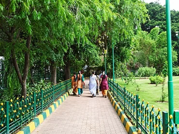 Tree-lined walking and jogging path at Noble Callista Mohali